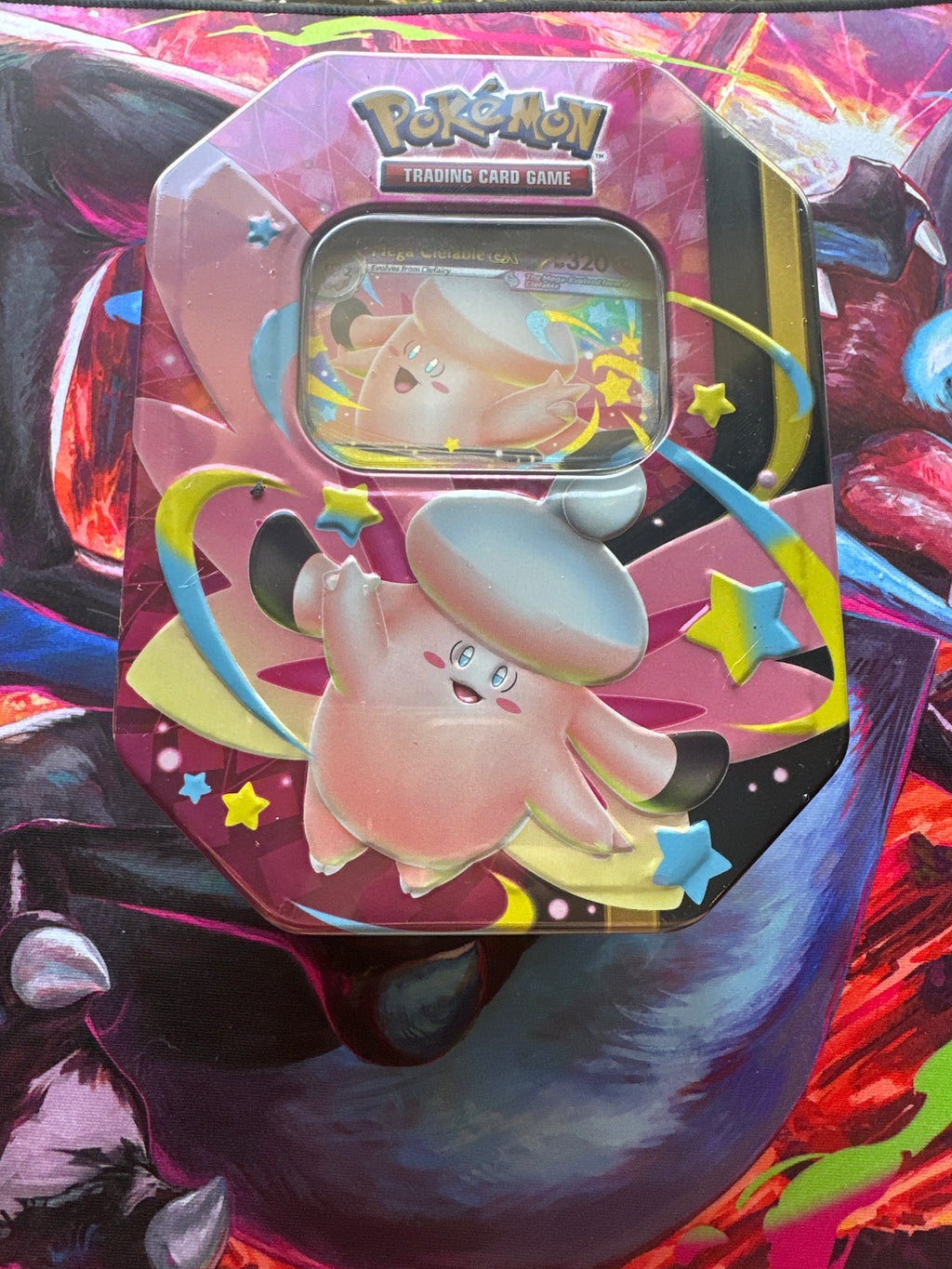 Mega Moonlit Tin [Mega Clefable ex] - Miscellaneous Cards & Products (MCAP)