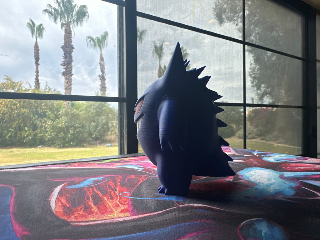 Unofficial Gengar-Inspired 3D Printed Statue | Ghost Monster Display Figure
