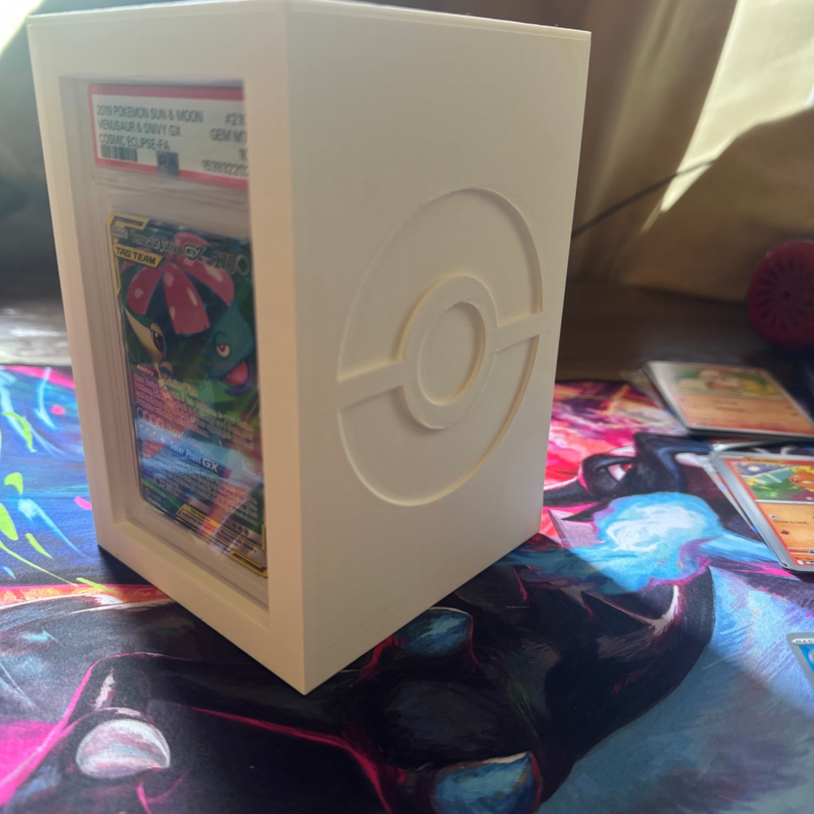 3D Printed PSA Slab Storage & Display Case | Holds 10 Graded Card Slabs