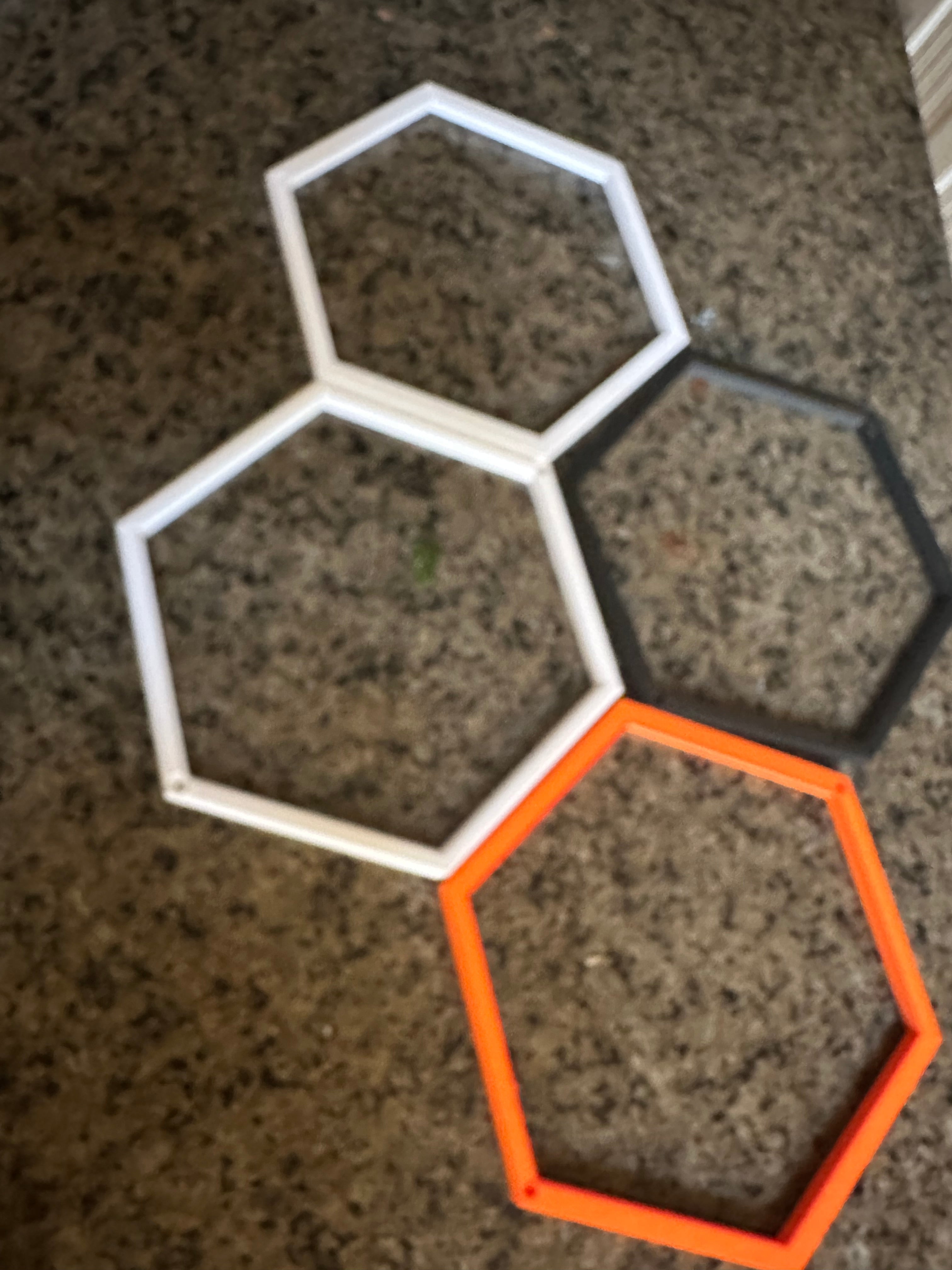 Title  Hexagon Wall Mounted Display Shelves Set | 3D Printed Honeycomb Shelves for Collectibles (20 Pack)