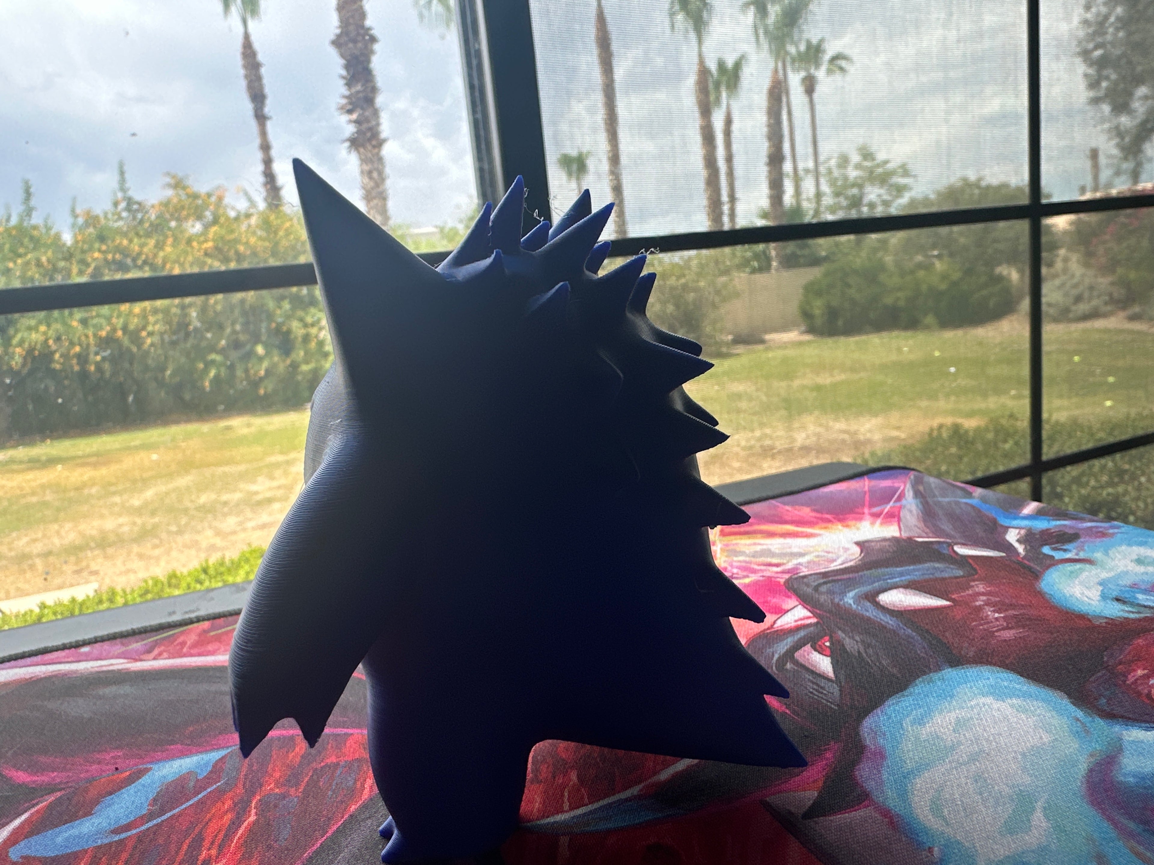 Unofficial Gengar-Inspired 3D Printed Statue | Ghost Monster Display Figure
