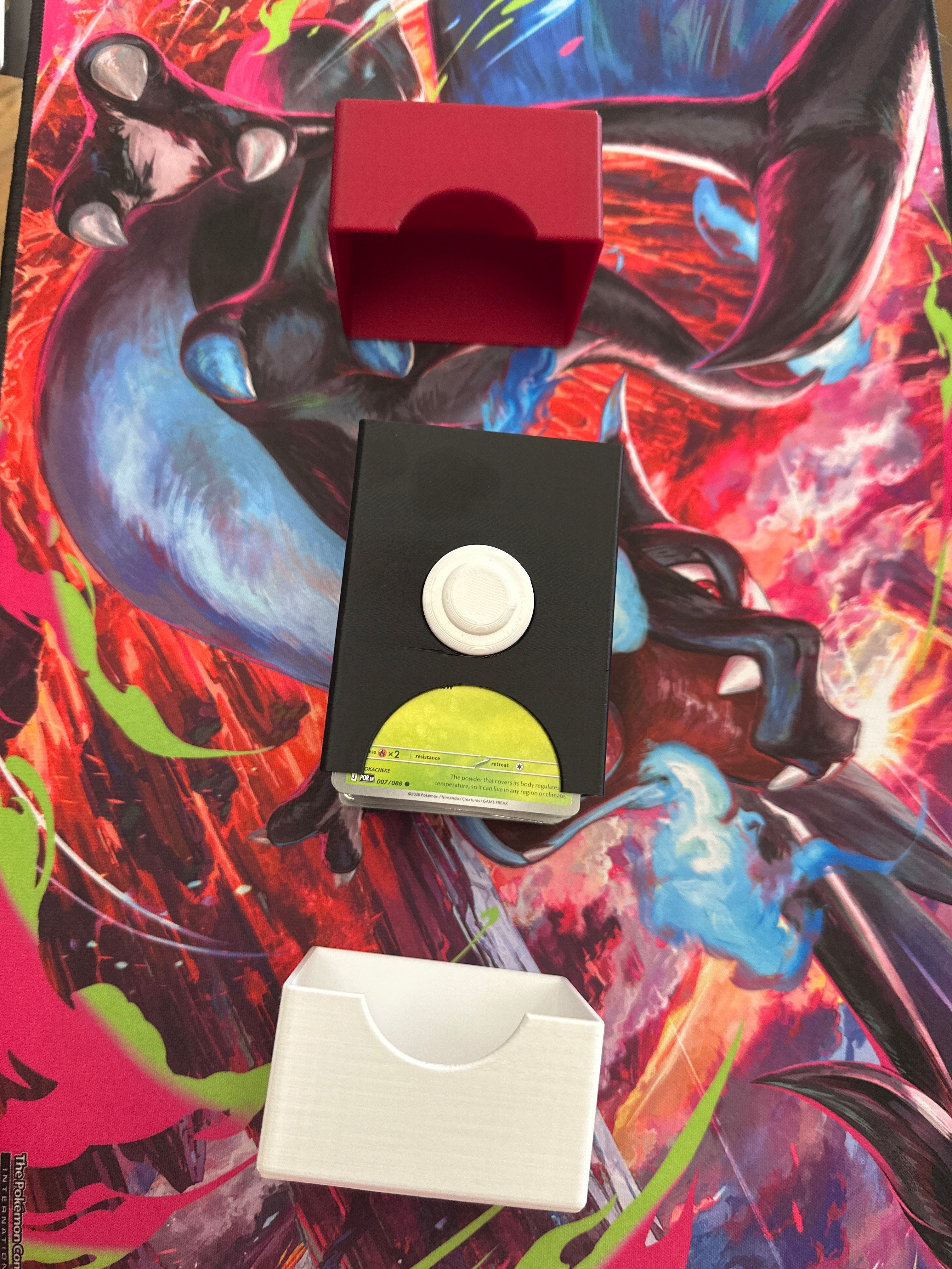 TCG Cube 3D Printed Deck Holder & Card Storage Box | Holds 150–200 TCG Cards