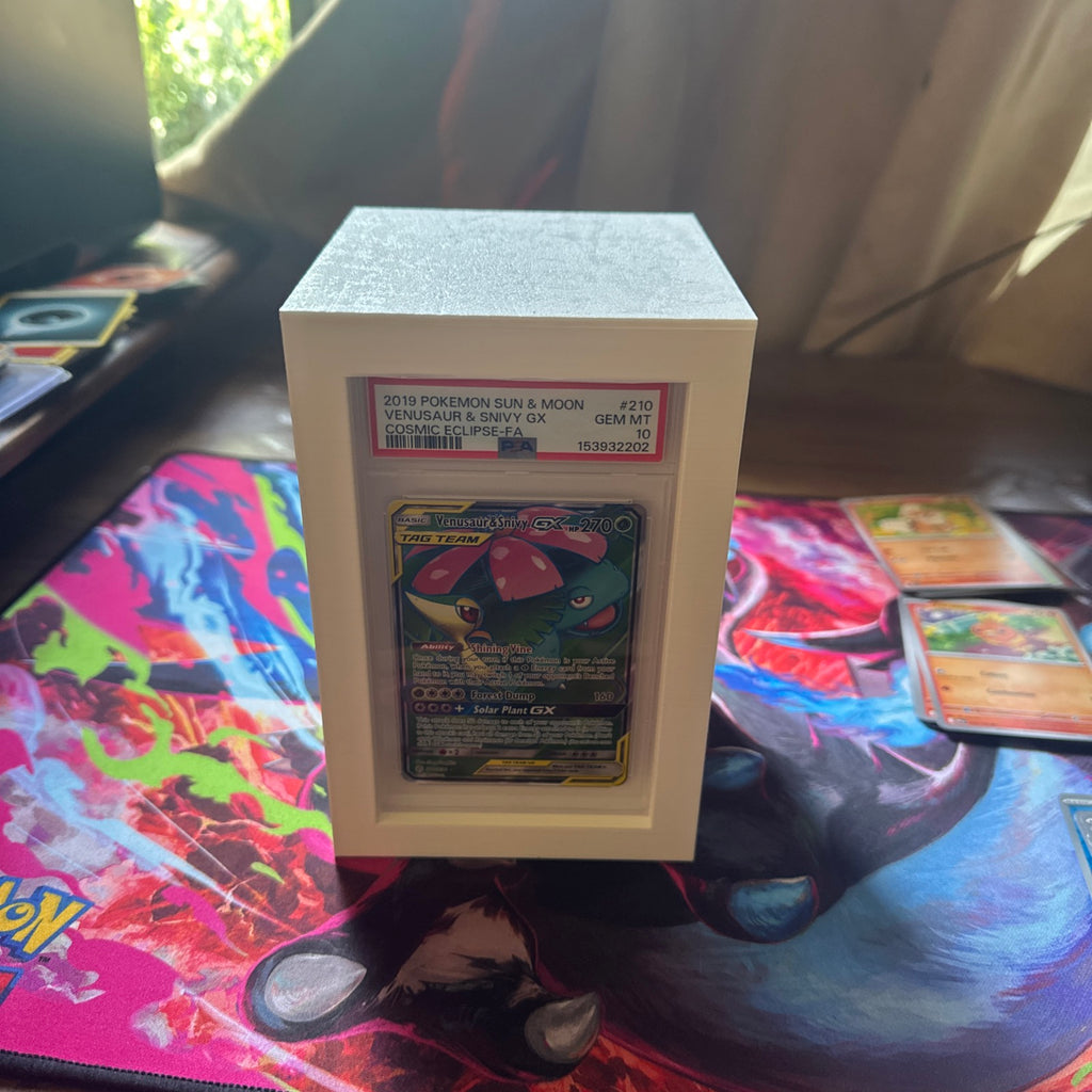 3D Printed PSA Slab Storage & Display Case | Holds 10 Graded Card Slabs