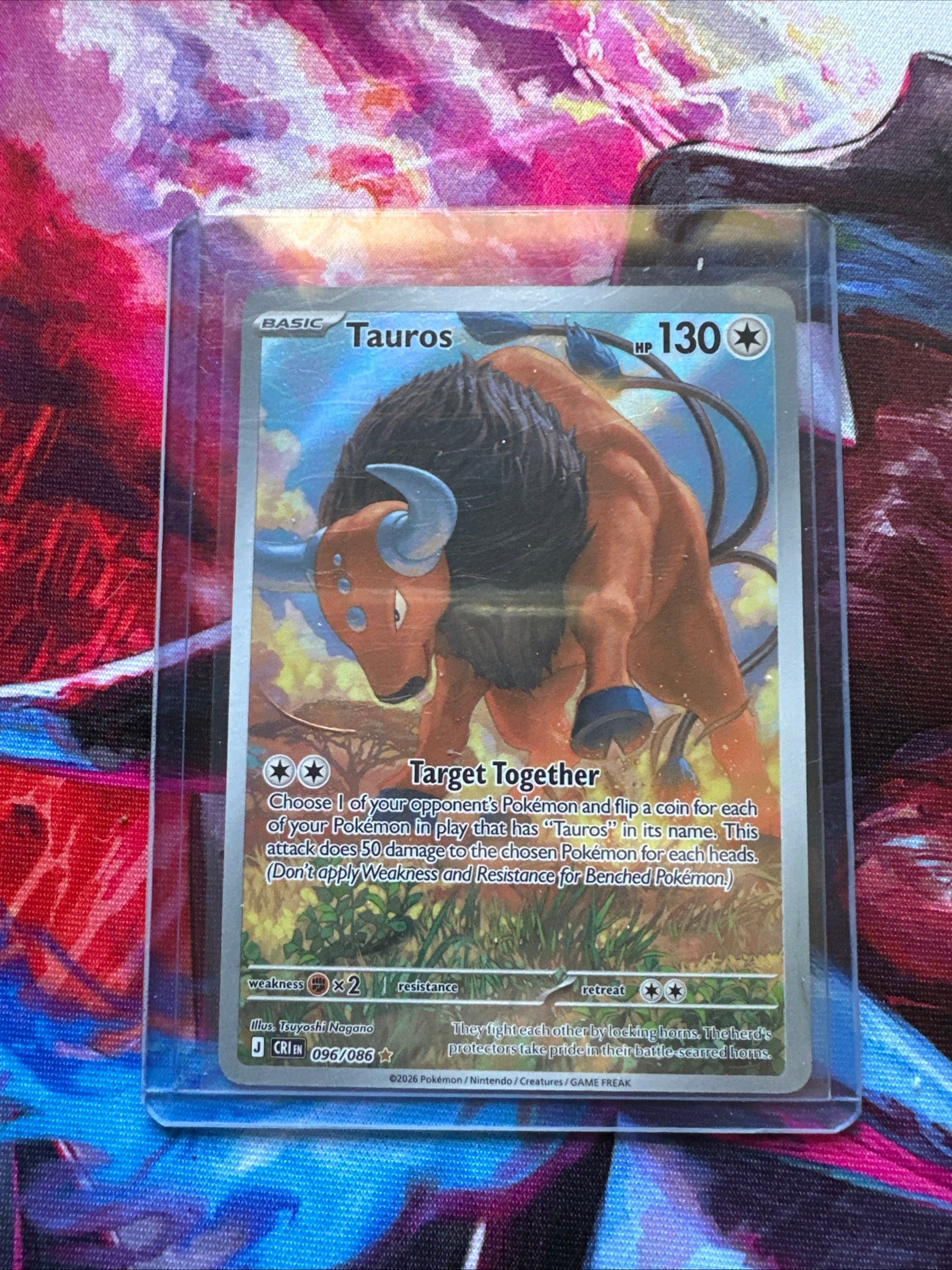 Tauros 096/086 Me04: Chaos Rising Holo