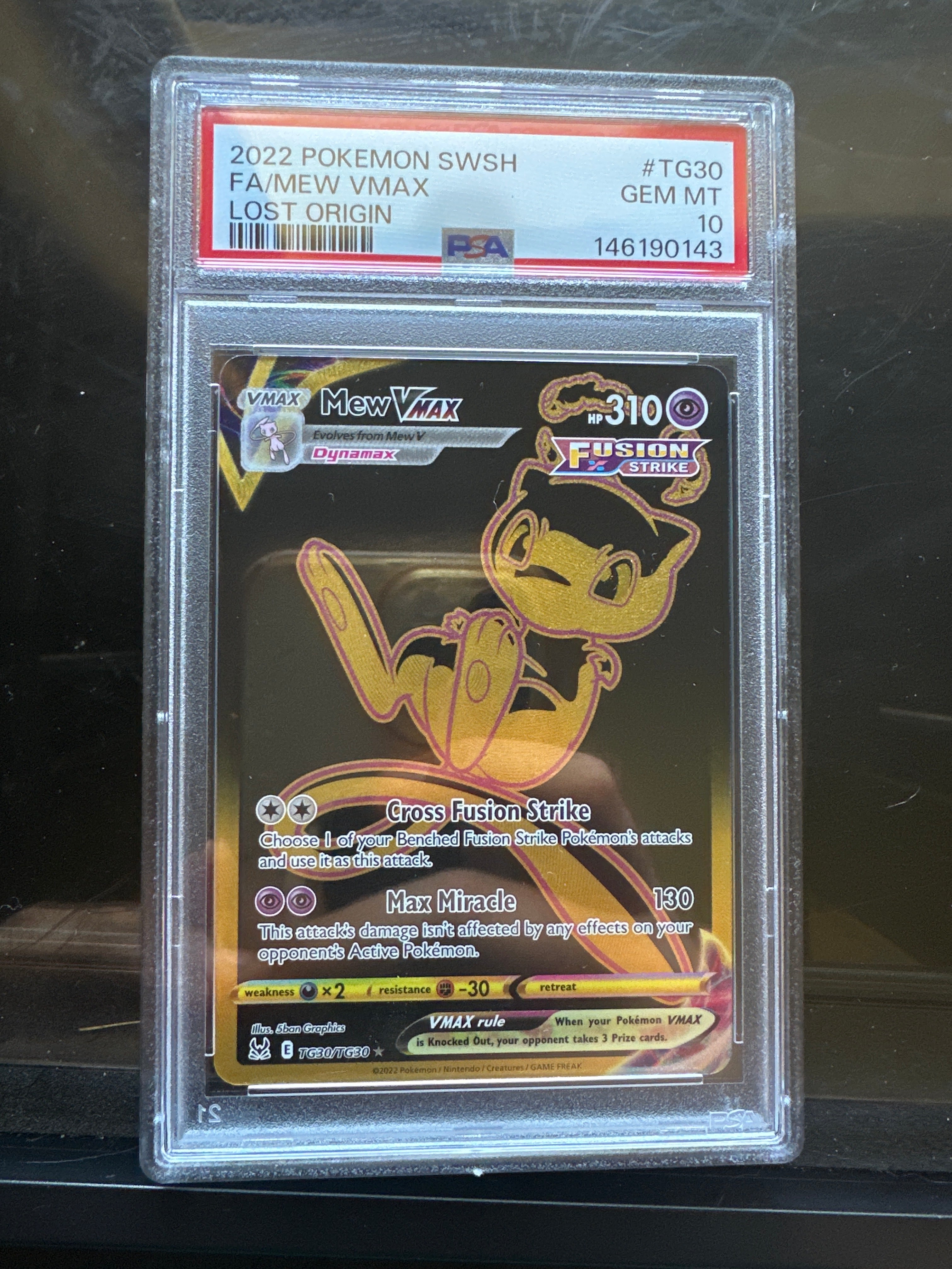Pokémon TCG Mew VMAX TG30/TG30 Lost Origin Trainer Gallery PSA 10