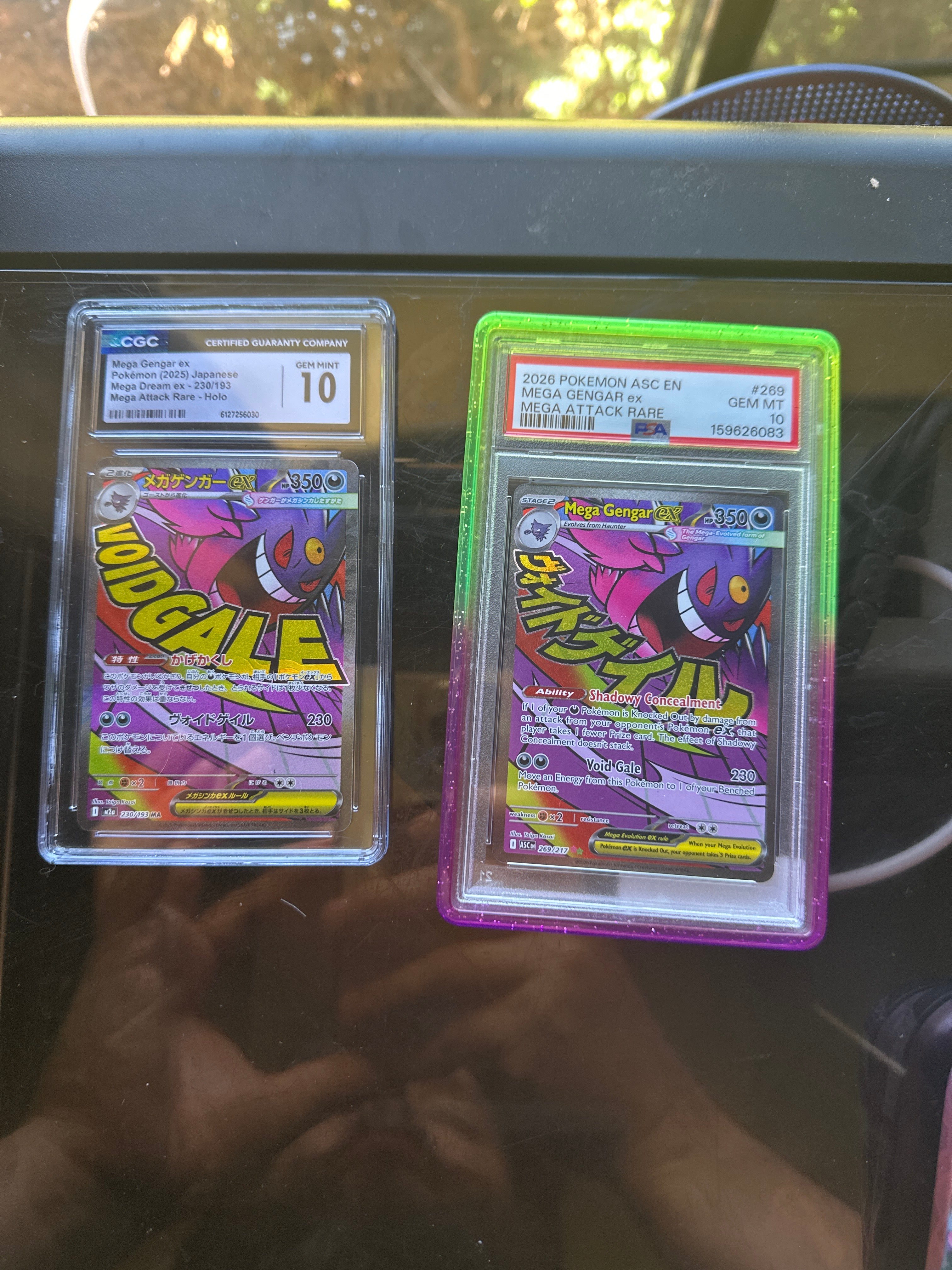 Mega Gengar ex - 269/217 - ME: Ascended Heroes (ASC) Set of PSA 10 (English) and CGC 10 (Japanese)