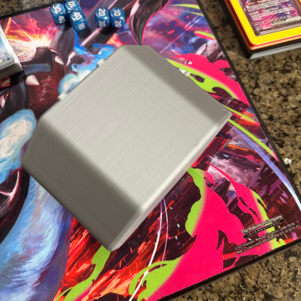 Pokémon Mega Charizard Tin 3D Printed Card Storage Insert | Organizer for Pokémon Tin With Deck Holder, Coin Holders and Dice Tray