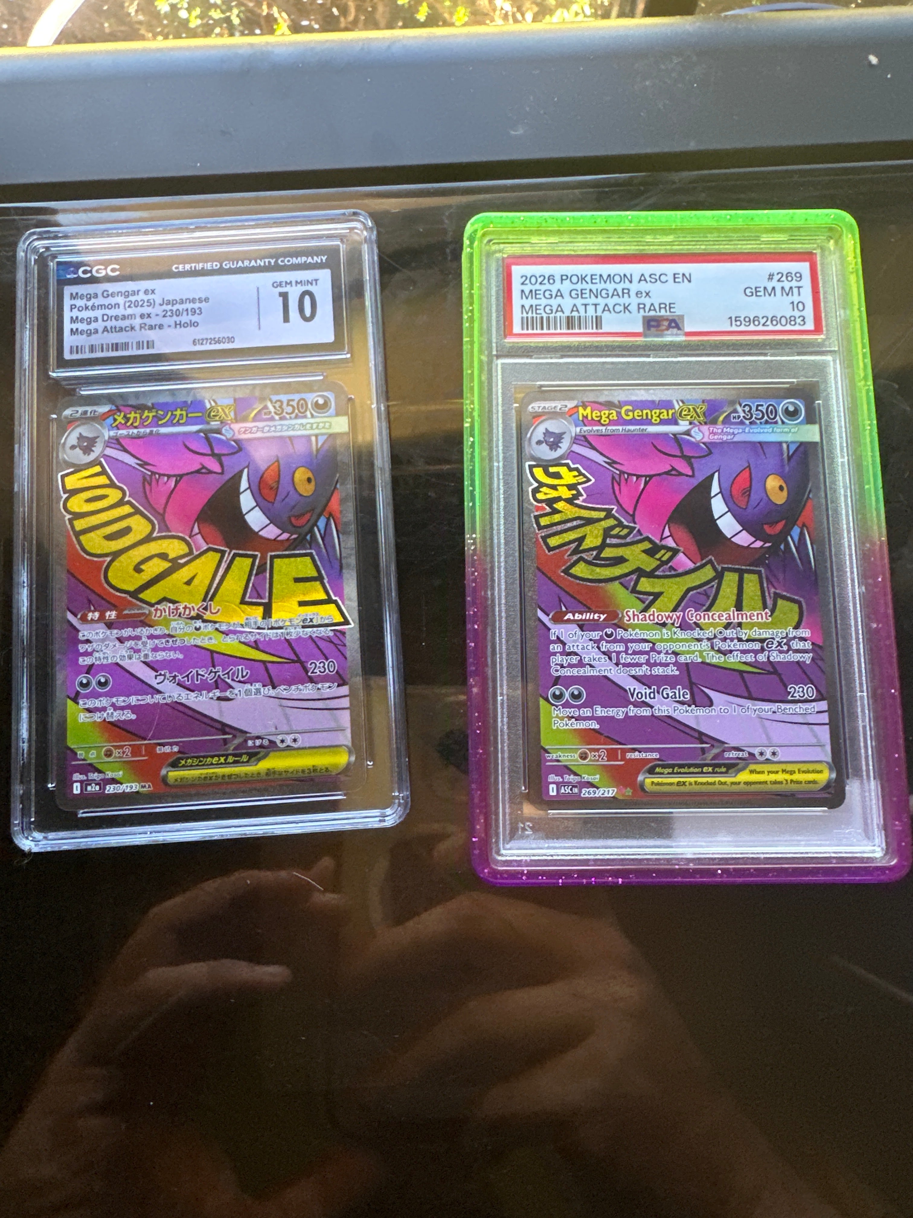 Mega Gengar ex - 269/217 - ME: Ascended Heroes (ASC) Set of PSA 10 (English) and CGC 10 (Japanese)