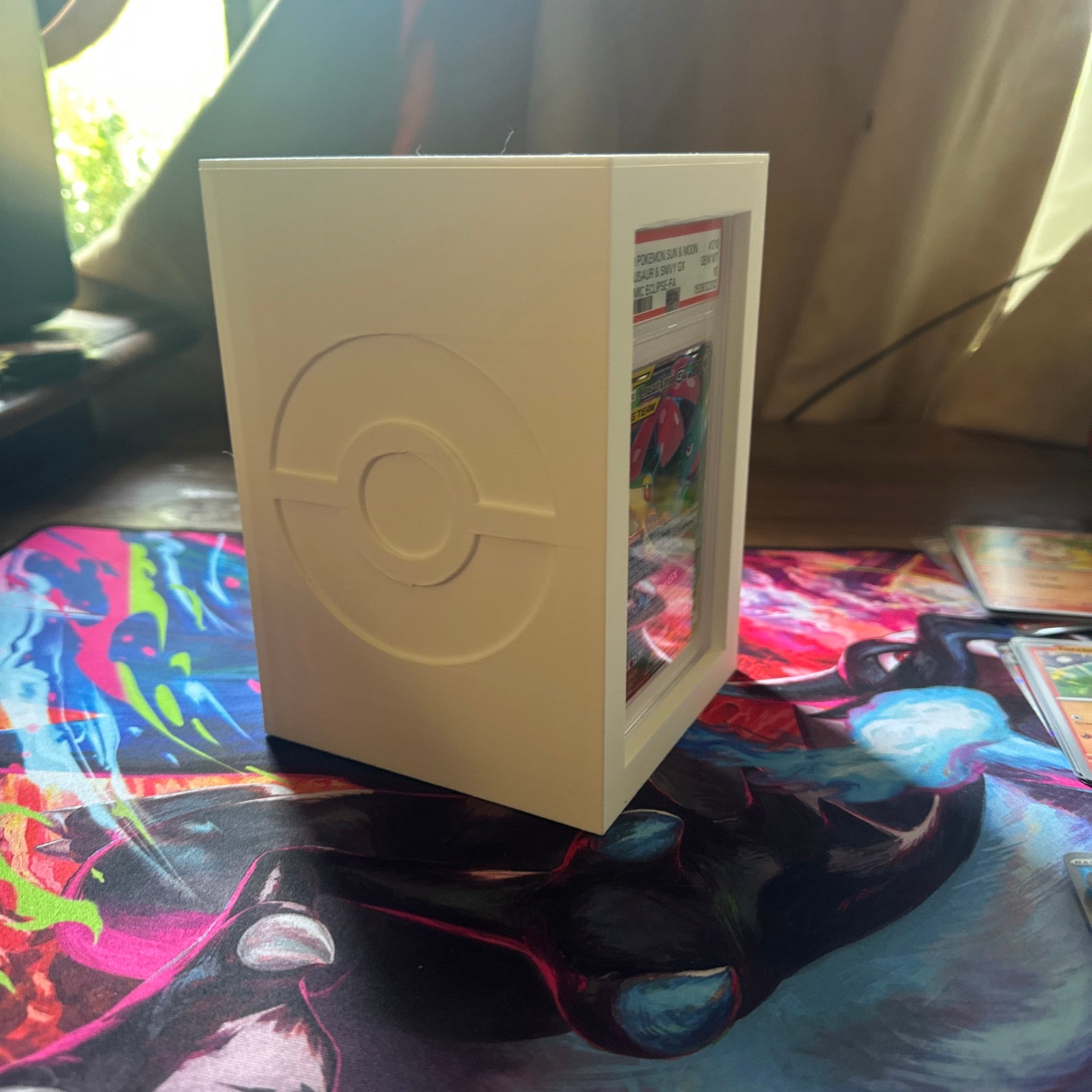 3D Printed PSA Slab Storage & Display Case | Holds 10 Graded Card Slabs
