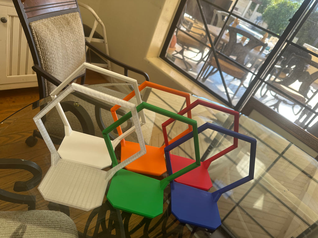 Title  Hexagon Wall Mounted Display Shelves Set | 3D Printed Honeycomb Shelves for Collectibles (20 Pack)