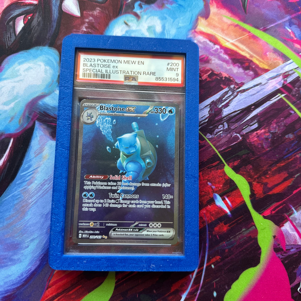 Blastoise ex 200/165 Sv: Scarlet & Violet 151 Holo PSA 9(Slab Guard Included!)