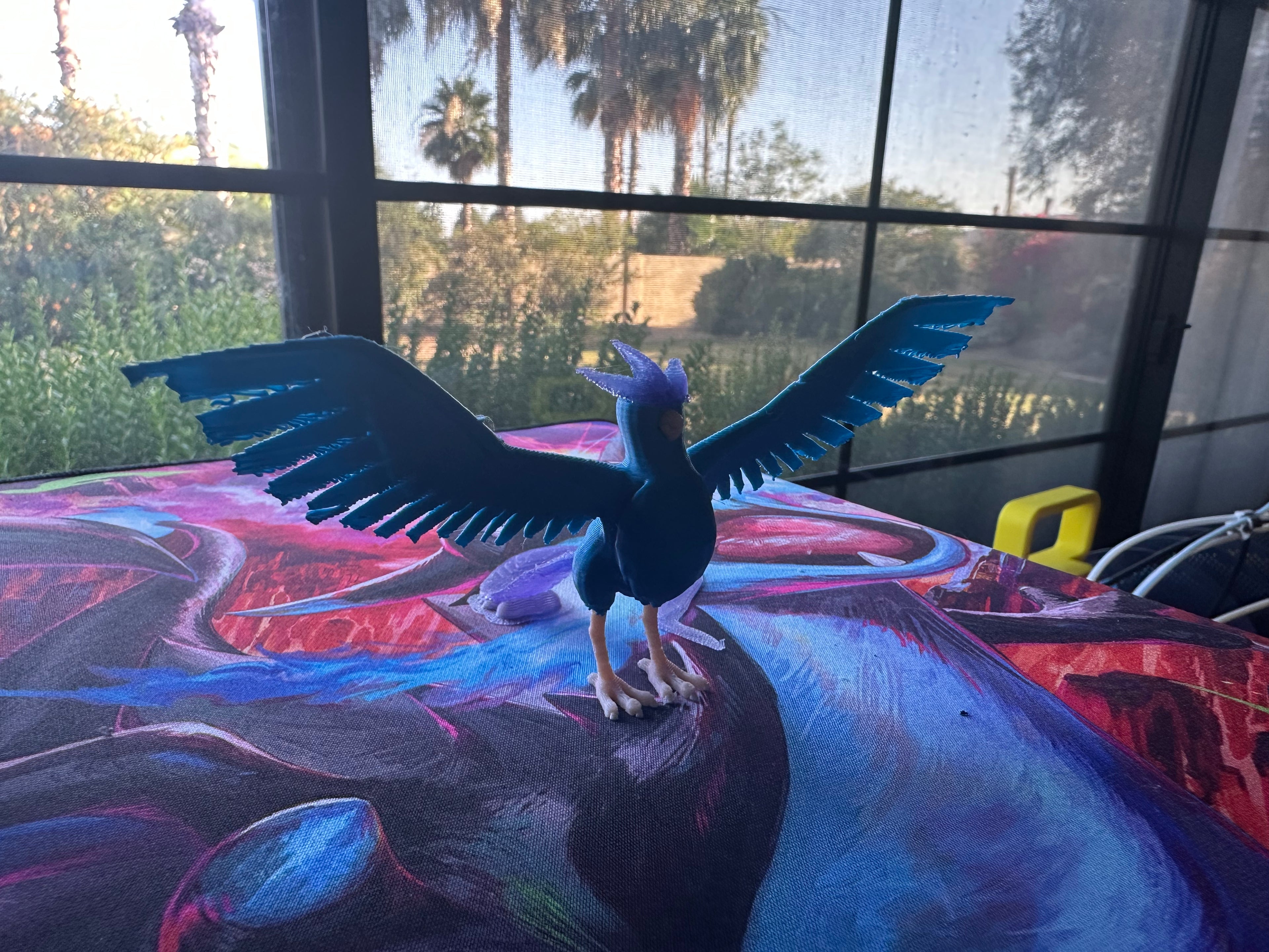 Majestic Ice Bird – Arctic Winged Guardian Statue – Fantasy Frost Creature – 3D Printed Collectible
