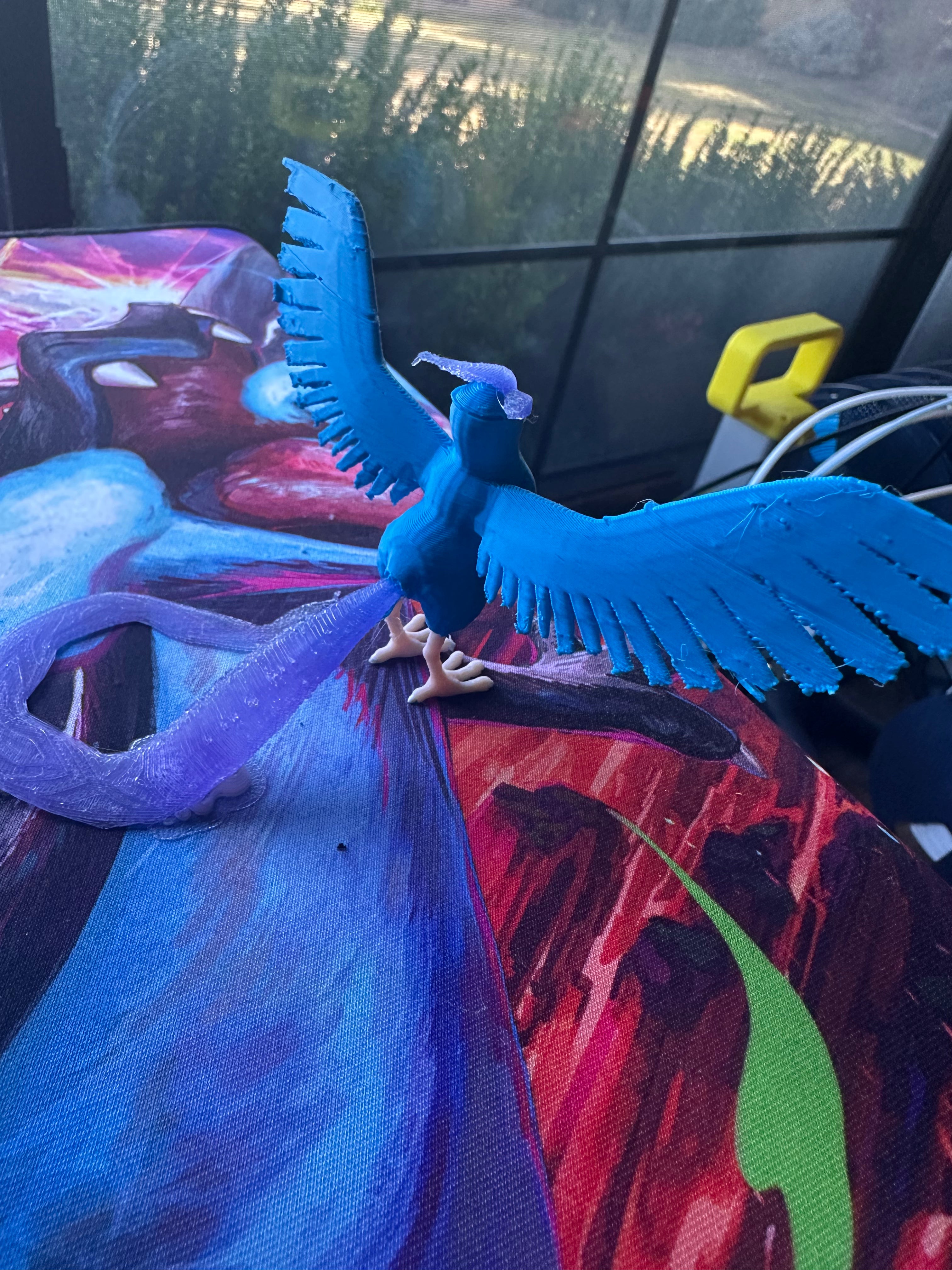 Majestic Ice Bird – Arctic Winged Guardian Statue – Fantasy Frost Creature – 3D Printed Collectible