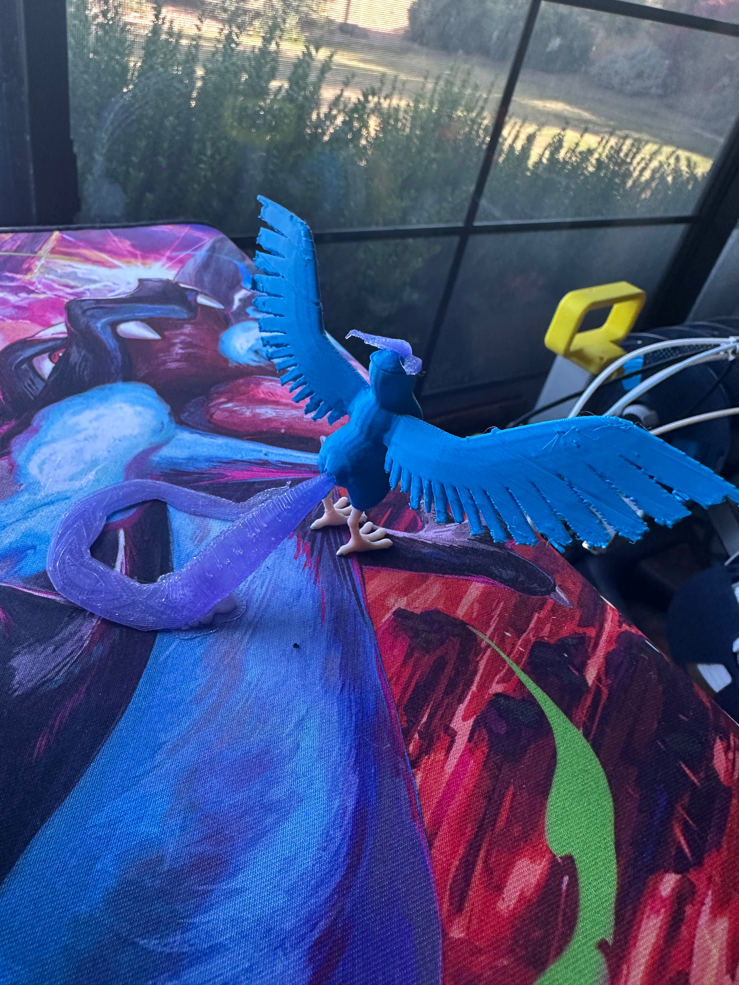 Majestic Ice Bird – Arctic Winged Guardian Statue – Fantasy Frost Creature – 3D Printed Collectible