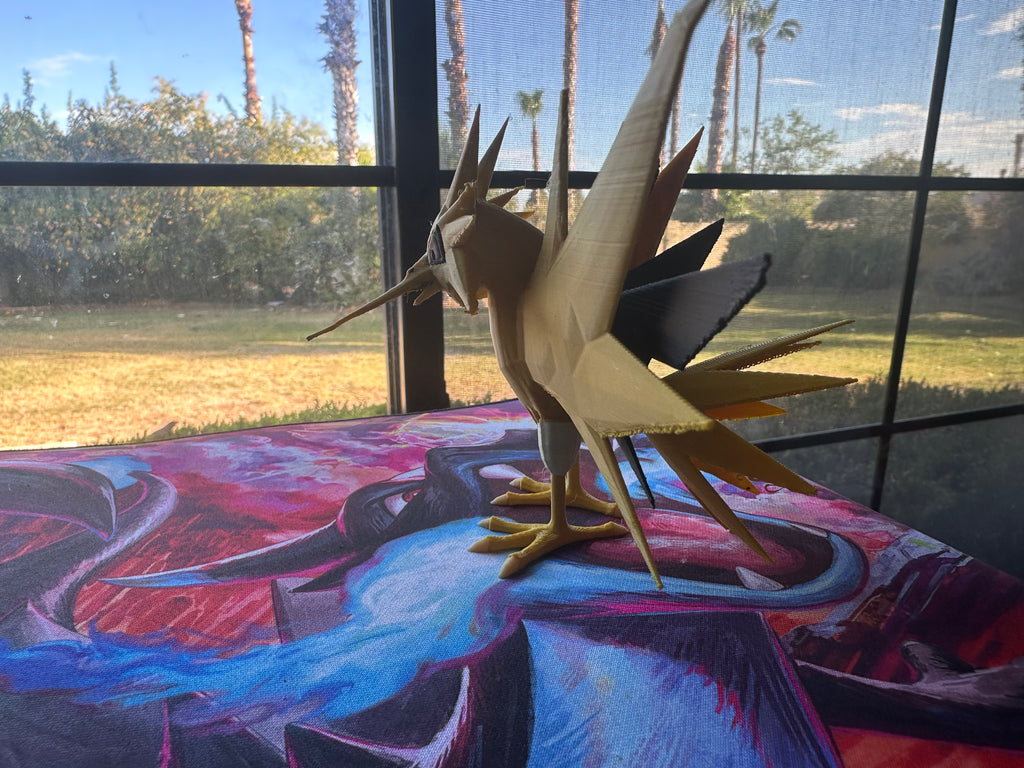 Unofficial Zapdos Fan Inspired 3D Printed Statue