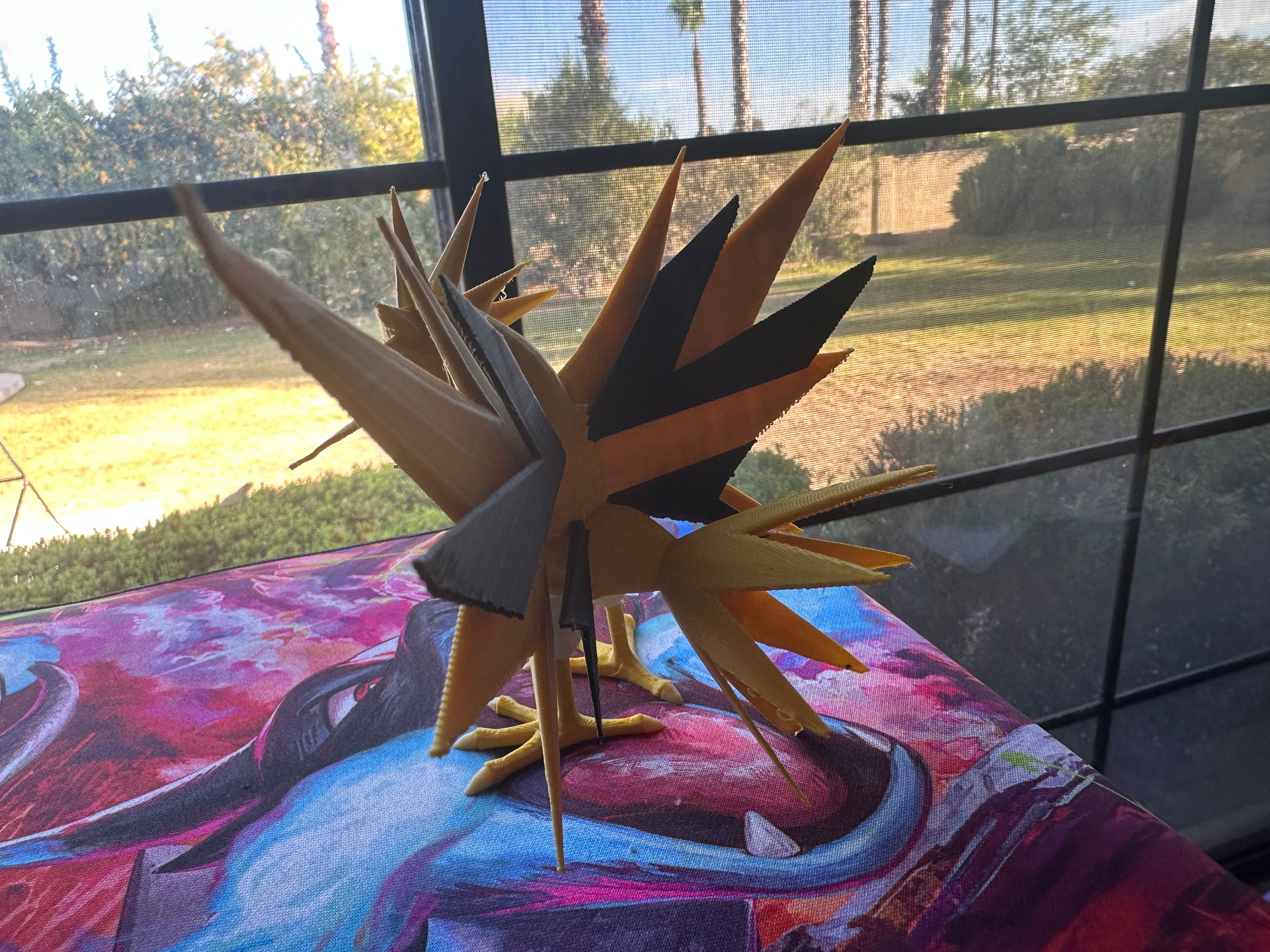 Unofficial Zapdos Fan Inspired 3D Printed Statue