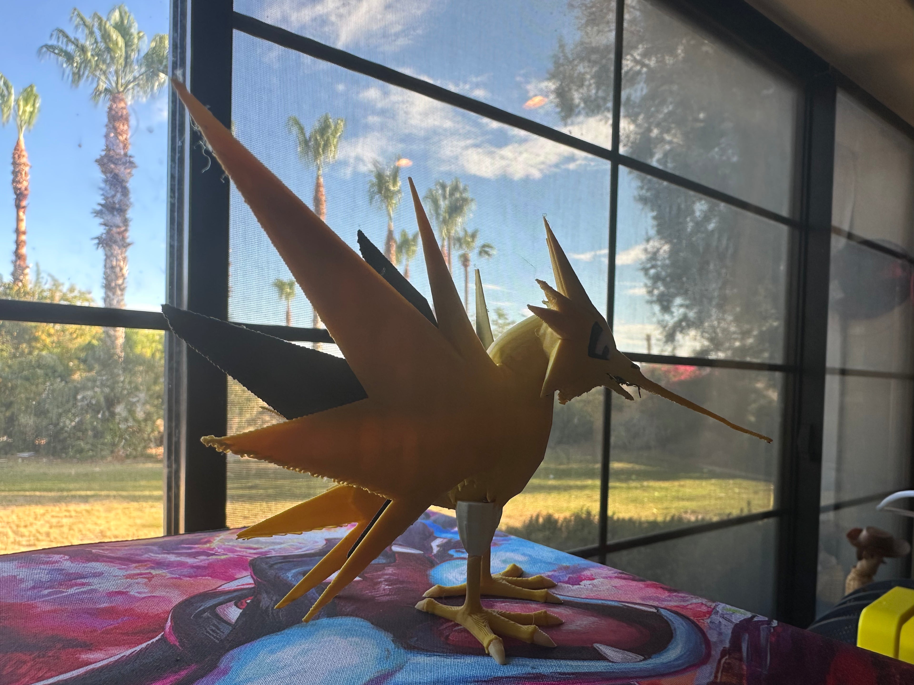 Unofficial Zapdos Fan Inspired 3D Printed Statue