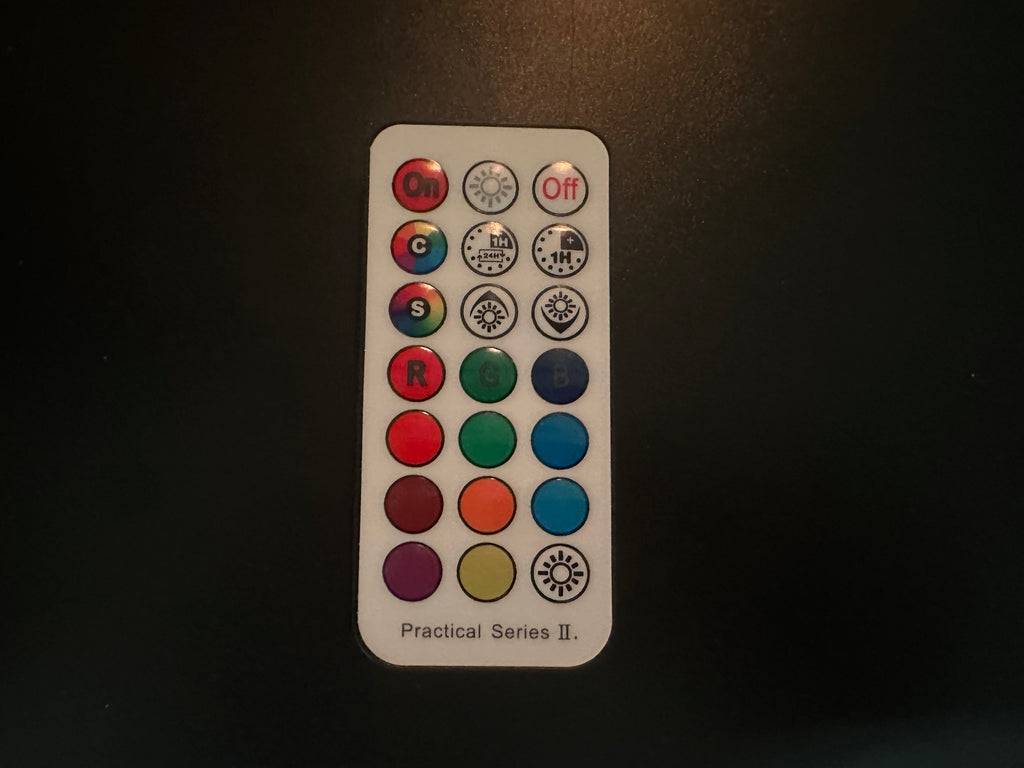 3D Printed RGB Lamp with Remote – 16 Color LED Mood Light, Flashing Modes