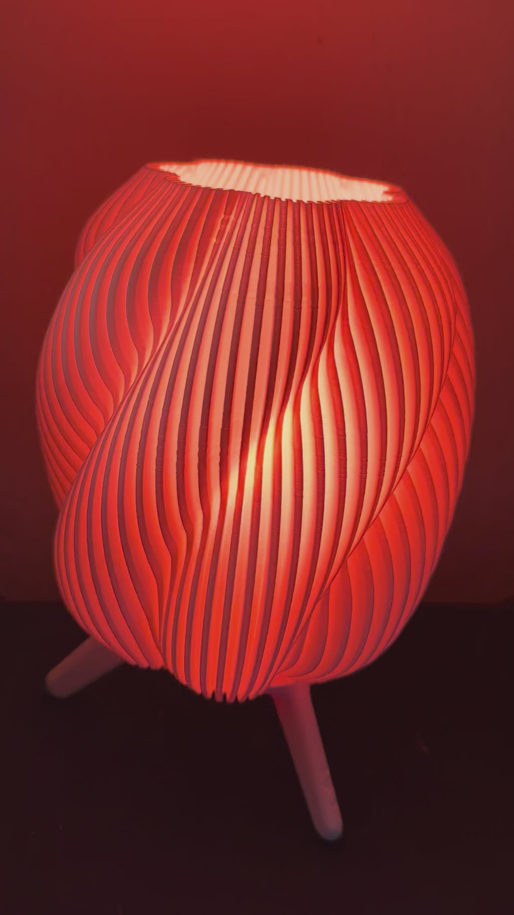 Spiral Desk Lamp – RGB Color Changing Night Light with Remote