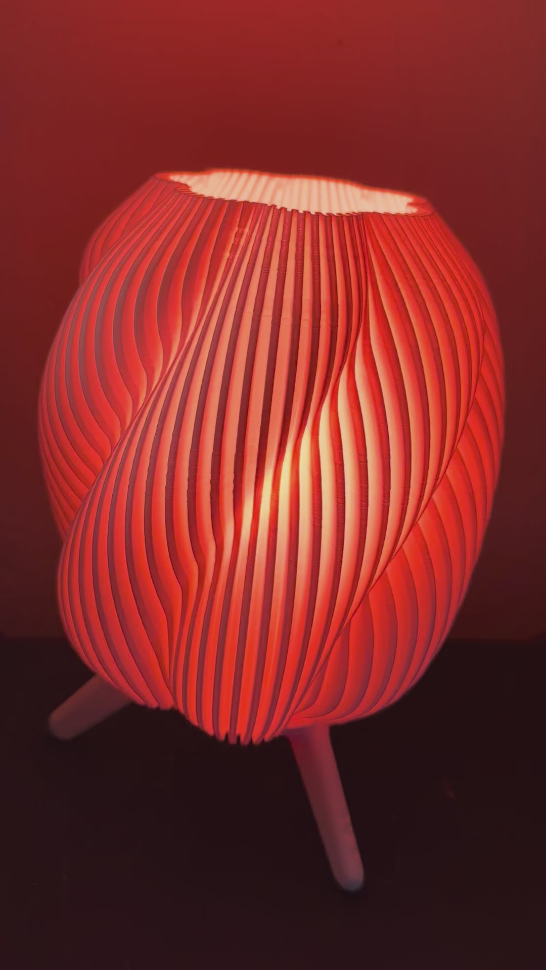 Spiral Desk Lamp – RGB Color Changing Night Light with Remote